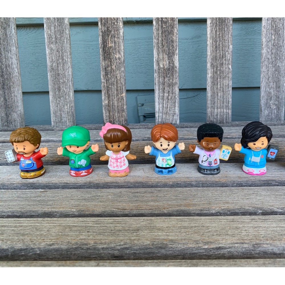 Fisher-Price Little People Figures Lot of 6 Community Helpers 2016-2021 Mixed